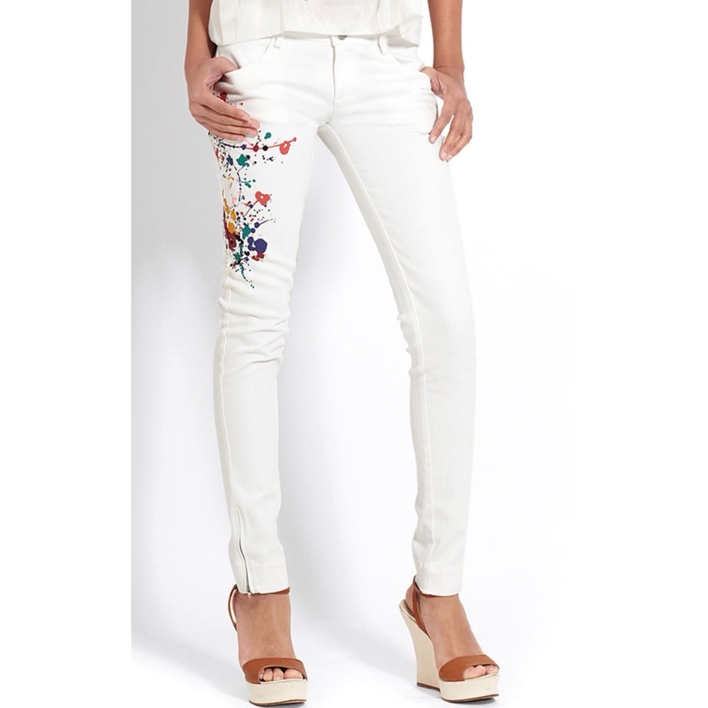 Chloe Paint Splatter Jeans 36T